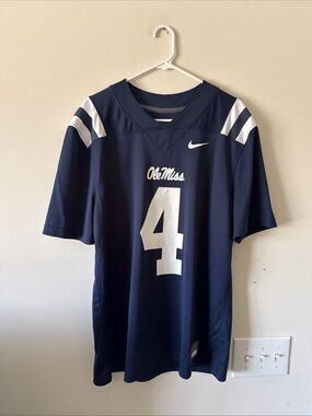 Men's Nike Quinshon Judkins #4 Ole Miss Rebels NCAA Football Jersey Sz L - RARE